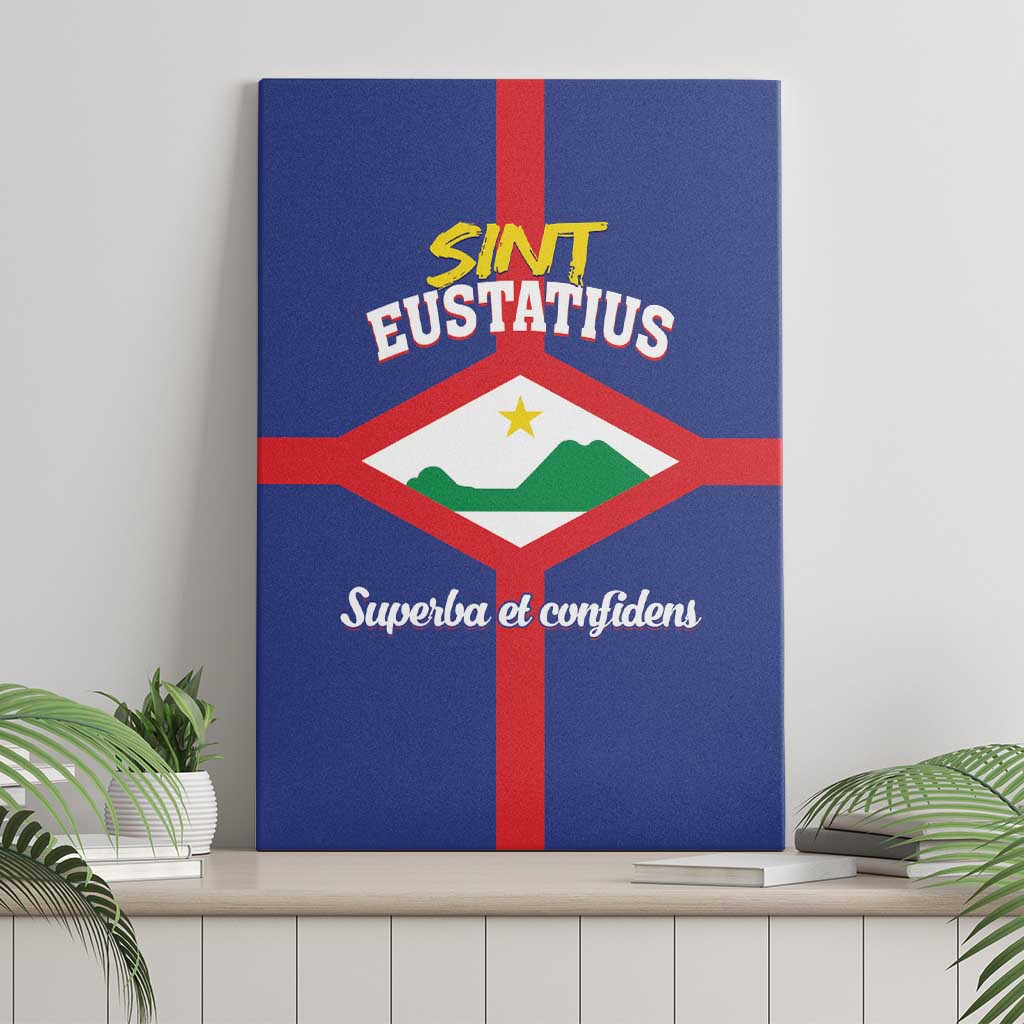 Sint Eustatius Canvas Wall Art Statia Superba et Confidens - Wonder Print Shop