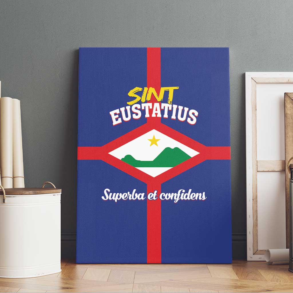 Sint Eustatius Canvas Wall Art Statia Superba et Confidens - Wonder Print Shop