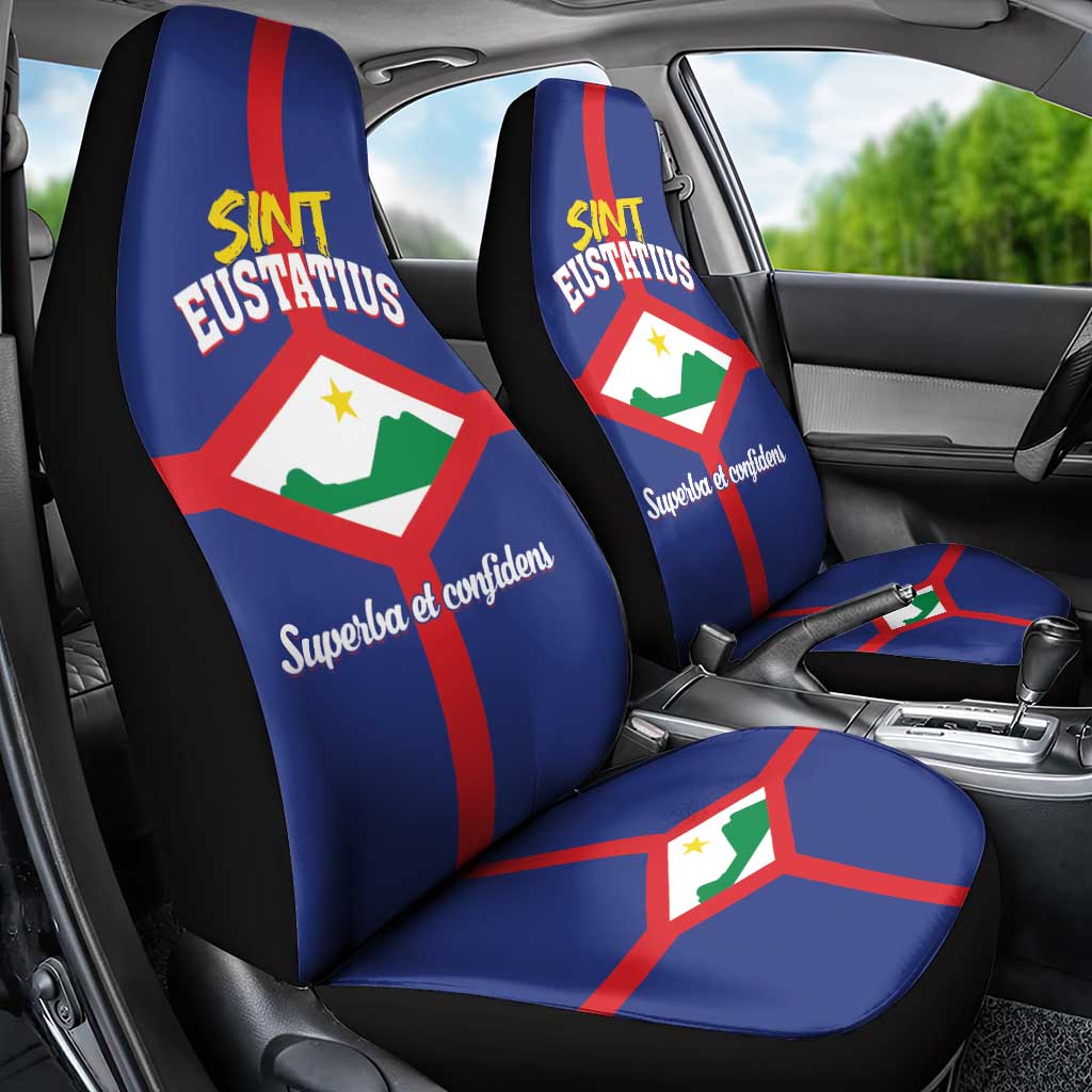 Sint Eustatius Car Seat Cover Statia Superba et Confidens - Wonder Print Shop