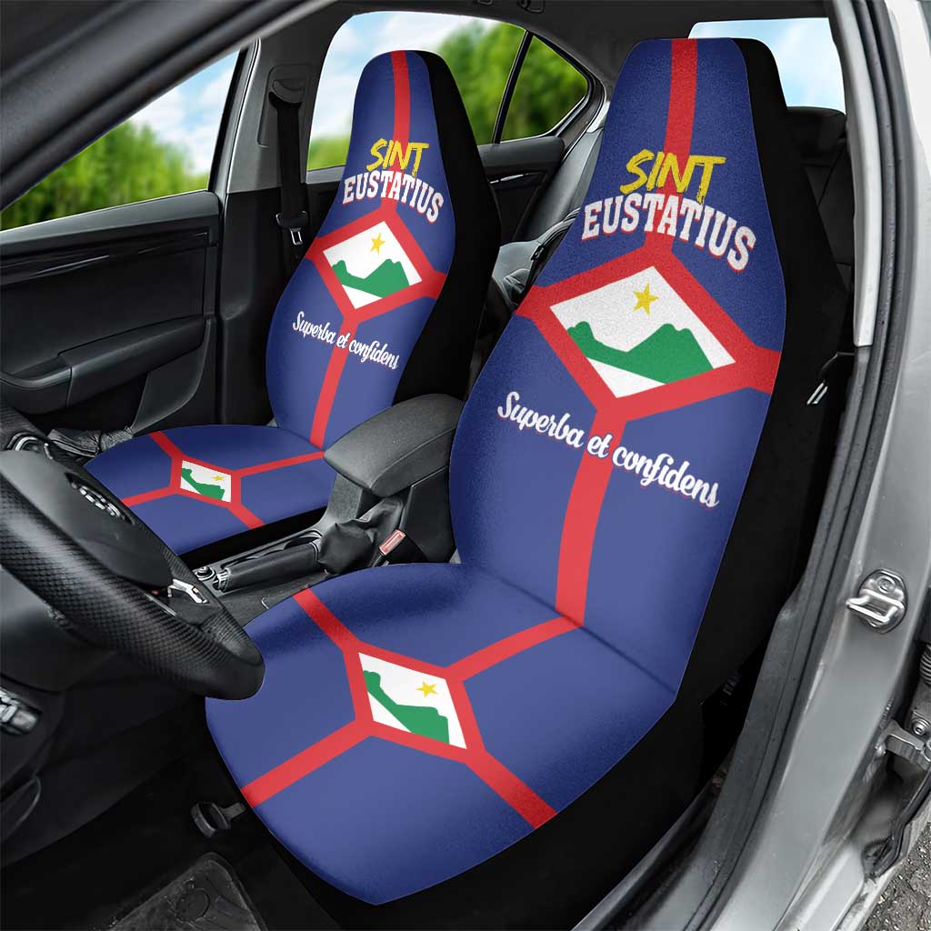 Sint Eustatius Car Seat Cover Statia Superba et Confidens - Wonder Print Shop