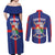 Personalized Sint Eustatius Couples Matching Off Shoulder Maxi Dress and Long Sleeve Button Shirt Statia Superba et Confidens