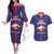 Personalized Sint Eustatius Couples Matching Off The Shoulder Long Sleeve Dress and Hawaiian Shirt Statia Superba et Confidens