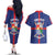 Personalized Sint Eustatius Couples Matching Off The Shoulder Long Sleeve Dress and Hawaiian Shirt Statia Superba et Confidens