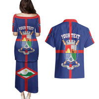 Personalized Sint Eustatius Couples Matching Puletasi and Hawaiian Shirt Statia Superba et Confidens