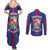 Personalized Sint Eustatius Couples Matching Summer Maxi Dress and Long Sleeve Button Shirt Statia Superba et Confidens
