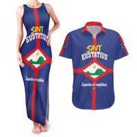 Personalized Sint Eustatius Couples Matching Tank Maxi Dress and Hawaiian Shirt Statia Superba et Confidens