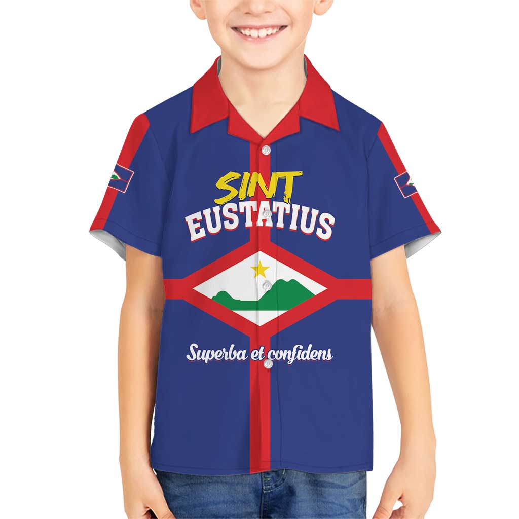 Personalized Sint Eustatius Family Matching Long Sleeve Bodycon Dress and Hawaiian Shirt Statia Superba et Confidens - Wonder Print Shop