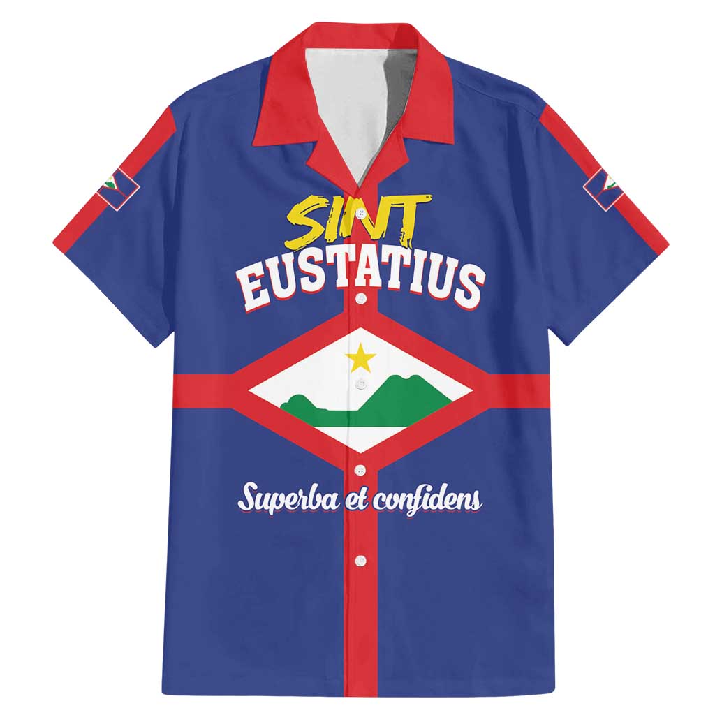 Personalized Sint Eustatius Family Matching Mermaid Dress and Hawaiian Shirt Statia Superba et Confidens - Wonder Print Shop