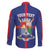Personalized Sint Eustatius Family Matching Off The Shoulder Long Sleeve Dress and Hawaiian Shirt Statia Superba et Confidens