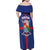 Personalized Sint Eustatius Family Matching Off Shoulder Maxi Dress and Hawaiian Shirt Statia Superba et Confidens - Wonder Print Shop
