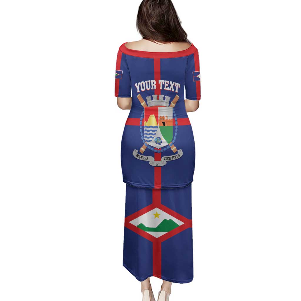 Personalized Sint Eustatius Family Matching Puletasi and Hawaiian Shirt Statia Superba et Confidens