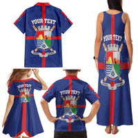 Personalized Sint Eustatius Family Matching Tank Maxi Dress and Hawaiian Shirt Statia Superba et Confidens - Wonder Print Shop