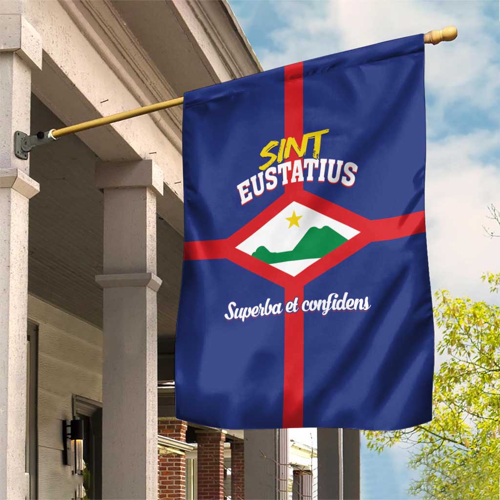 Sint Eustatius Garden Flag Statia Superba et Confidens - Wonder Print Shop