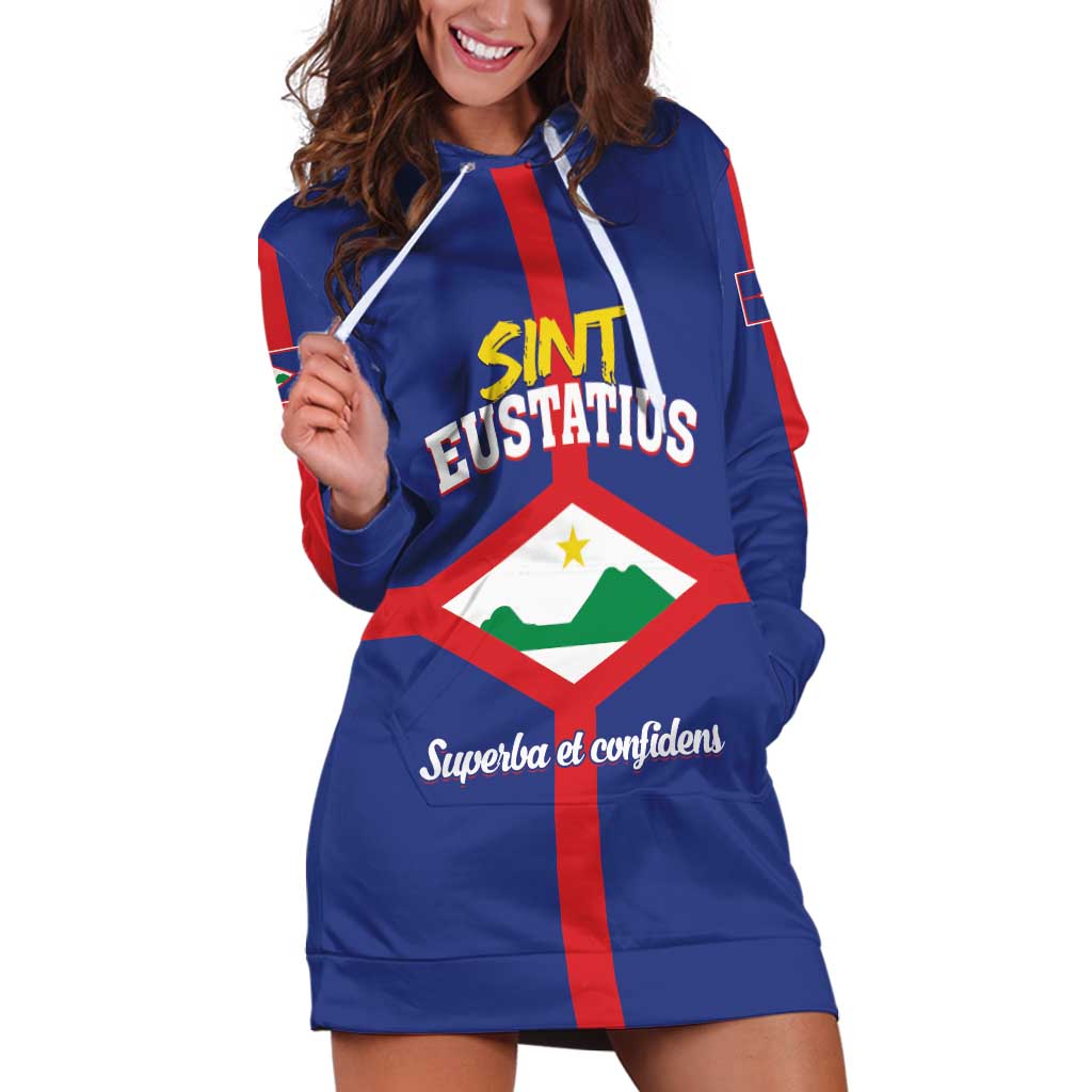 Personalized Sint Eustatius Hoodie Dress Statia Superba et Confidens - Wonder Print Shop