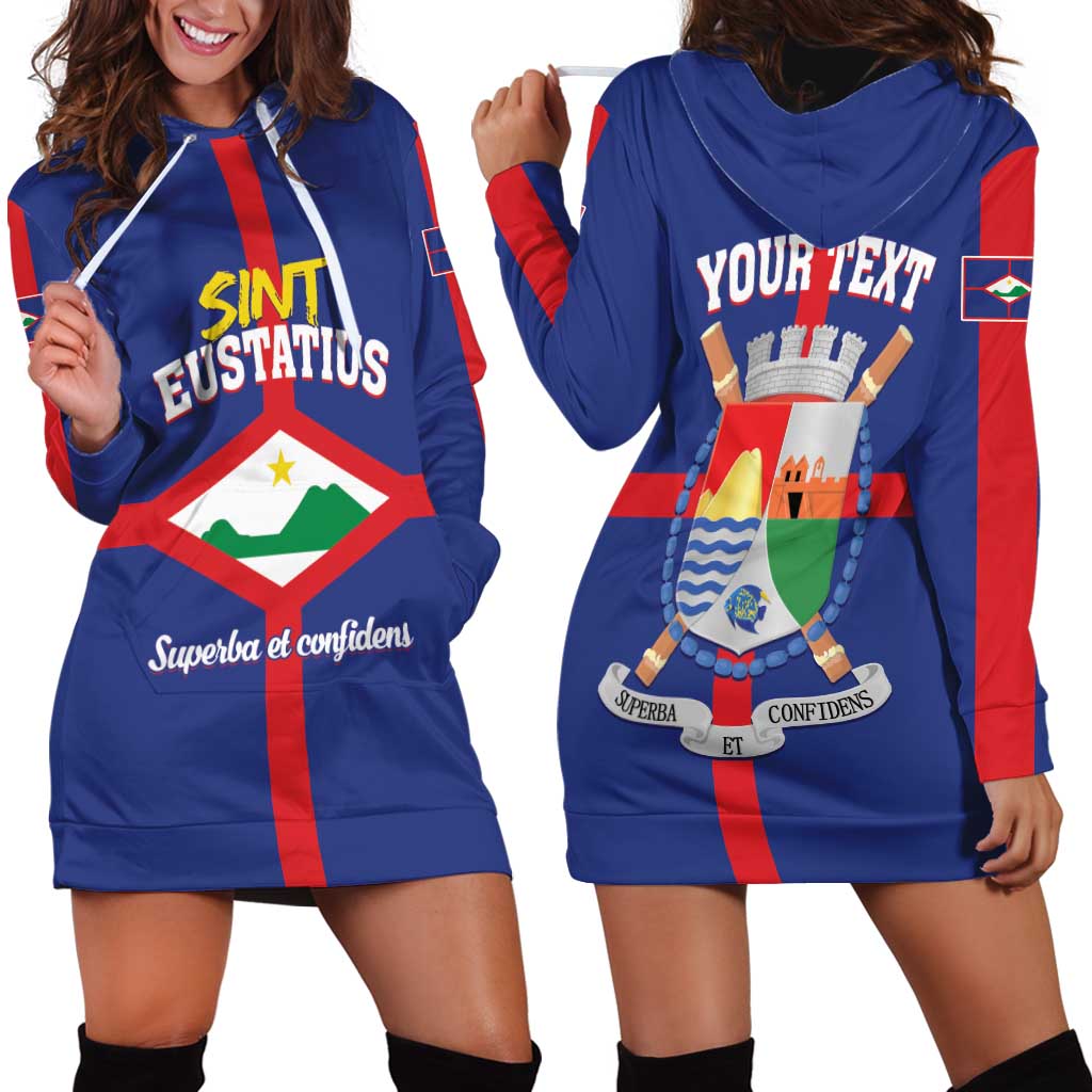 Personalized Sint Eustatius Hoodie Dress Statia Superba et Confidens - Wonder Print Shop