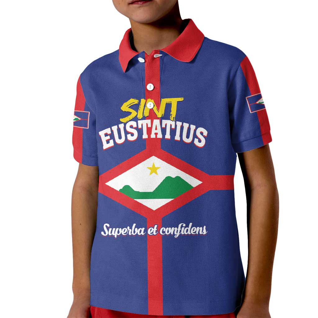 Personalized Sint Eustatius Kid Polo Shirt Statia Superba et Confidens - Wonder Print Shop