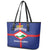 Sint Eustatius Leather Tote Bag Statia Superba et Confidens