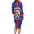 Personalized Sint Eustatius Long Sleeve Bodycon Dress Statia Superba et Confidens - Wonder Print Shop
