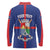 Personalized Sint Eustatius Long Sleeve Polo Shirt Statia Superba et Confidens - Wonder Print Shop