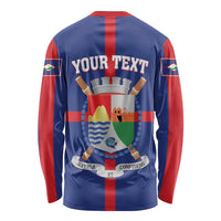 Personalized Sint Eustatius Long Sleeve Shirt Statia Superba et Confidens - Wonder Print Shop