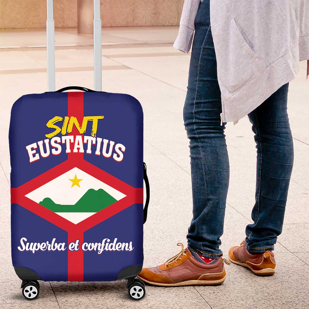 Sint Eustatius Luggage Cover Statia Superba et Confidens - Wonder Print Shop
