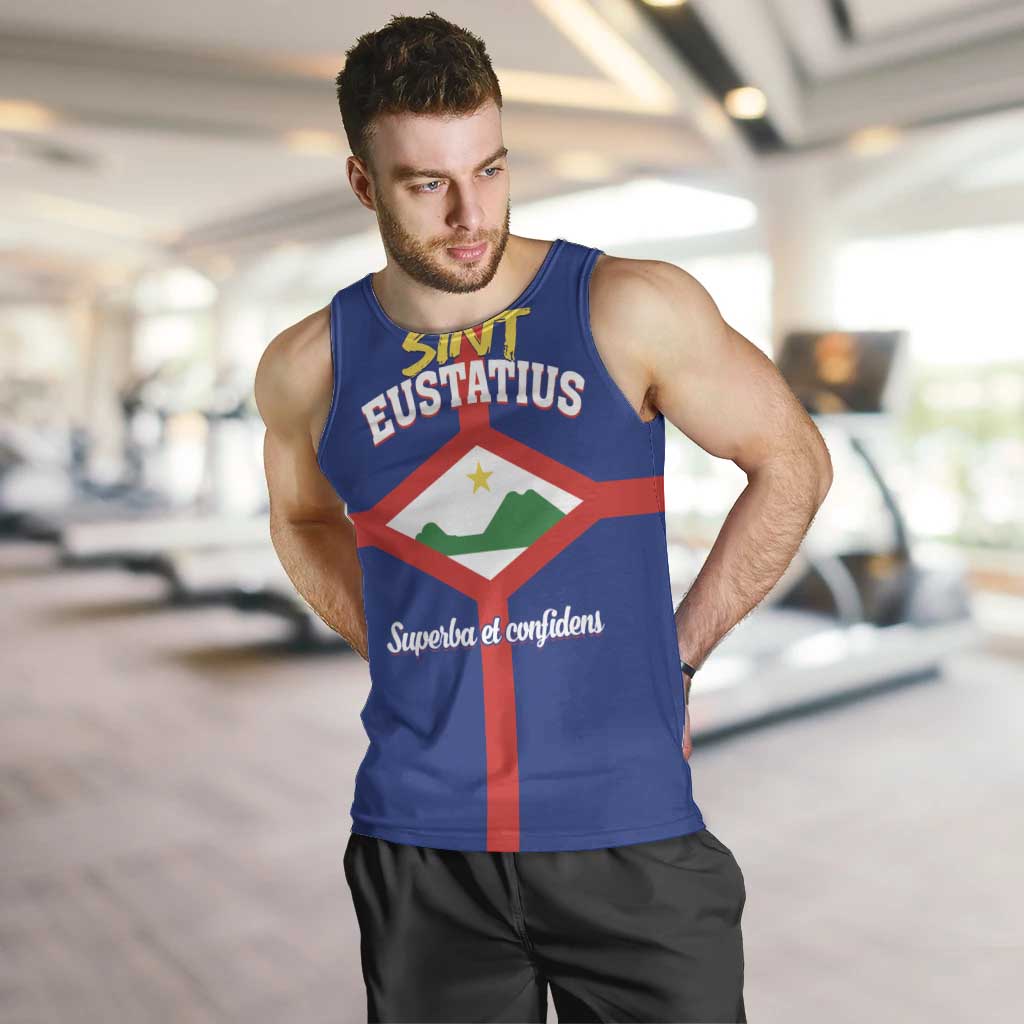 Personalized Sint Eustatius Men Tank Top Statia Superba et Confidens - Wonder Print Shop