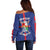 Personalized Sint Eustatius Off Shoulder Sweater Statia Superba et Confidens - Wonder Print Shop