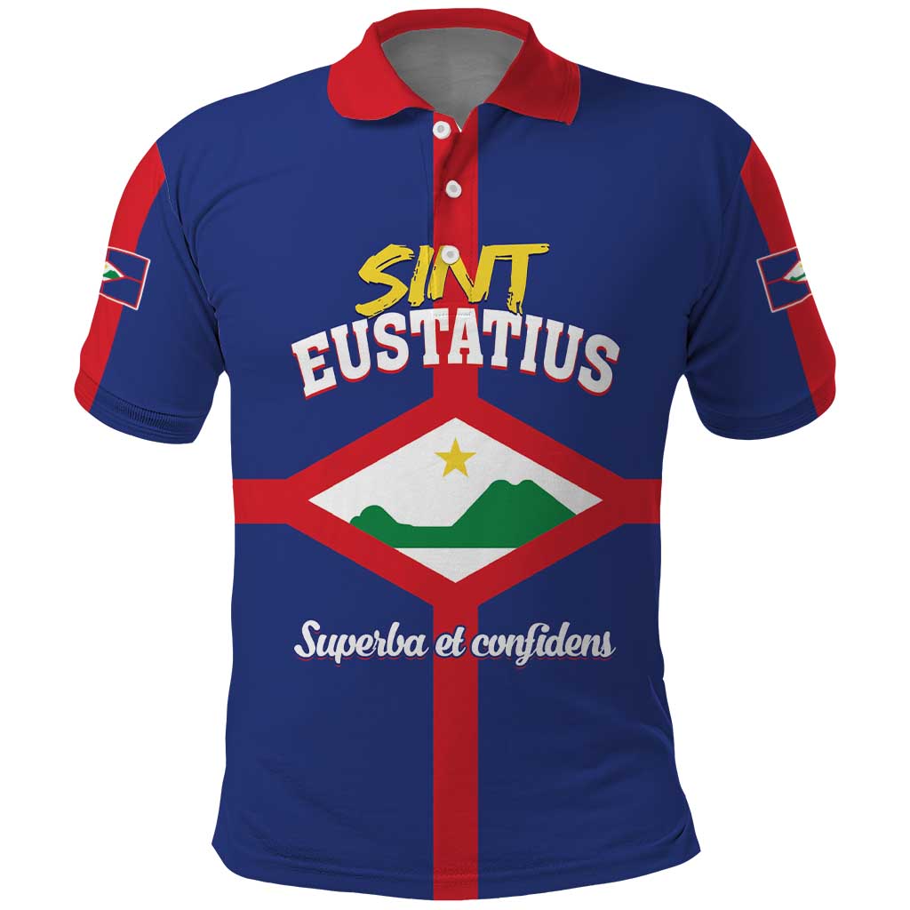 Personalized Sint Eustatius Polo Shirt Statia Superba et Confidens - Wonder Print Shop