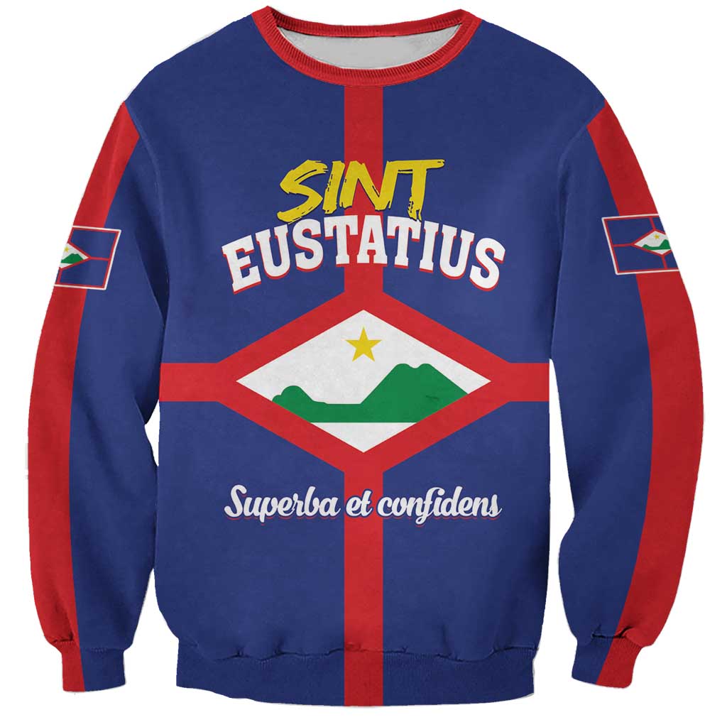 Personalized Sint Eustatius Sweatshirt Statia Superba et Confidens - Wonder Print Shop