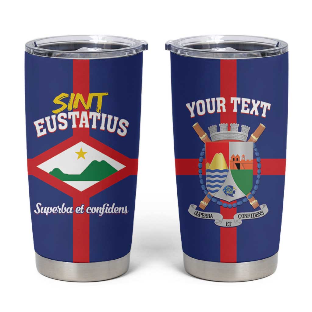 Personalized Sint Eustatius Tumbler Cup Statia Superba et Confidens - Wonder Print Shop