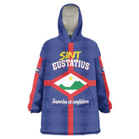 Personalized Sint Eustatius Wearable Blanket Hoodie Statia Superba et Confidens - Wonder Print Shop
