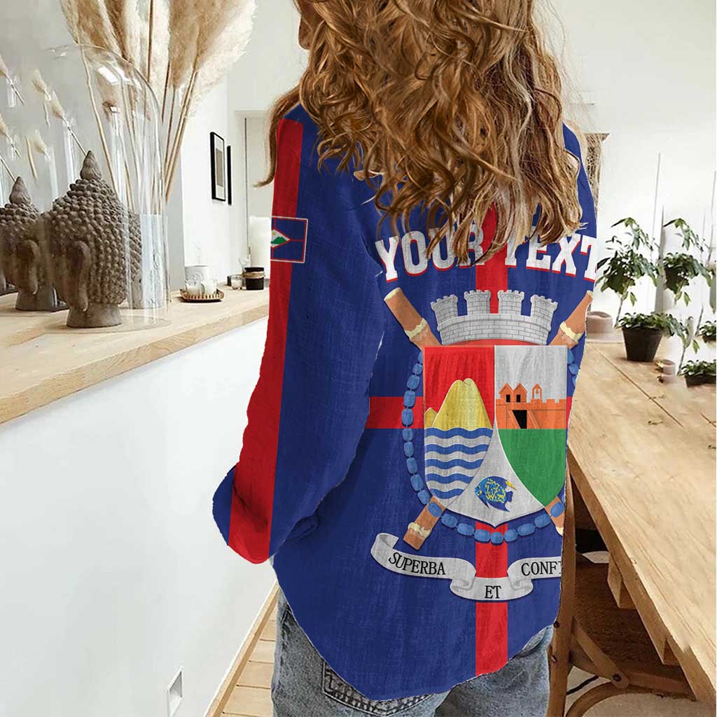Personalized Sint Eustatius Women Casual Shirt Statia Superba et Confidens - Wonder Print Shop