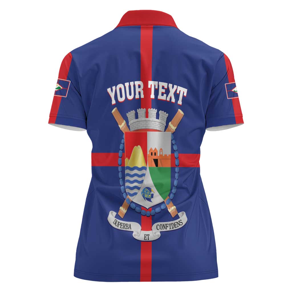 Personalized Sint Eustatius Women Polo Shirt Statia Superba et Confidens - Wonder Print Shop