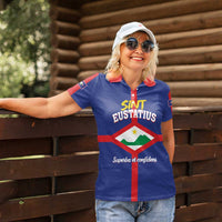 Personalized Sint Eustatius Women Polo Shirt Statia Superba et Confidens - Wonder Print Shop