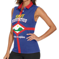 Personalized Sint Eustatius Women Sleeveless Polo Shirt Statia Superba et Confidens - Wonder Print Shop