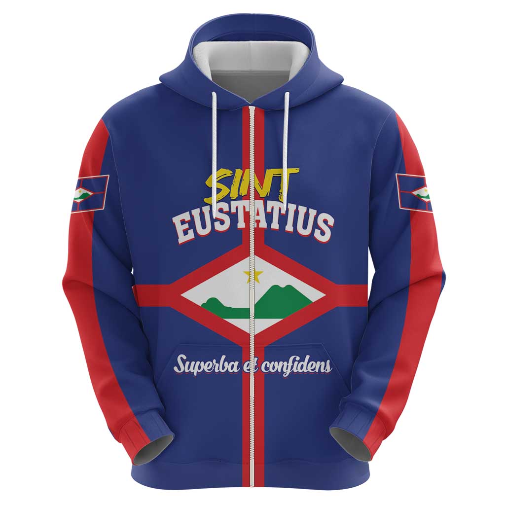 Personalized Sint Eustatius Zip Hoodie Statia Superba et Confidens - Wonder Print Shop