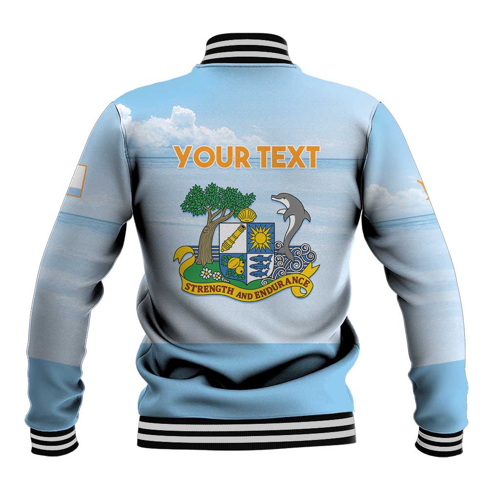 Personalized Republic of Anguilla Baseball Jacket Strength and Endurance - Wonder Print Shop