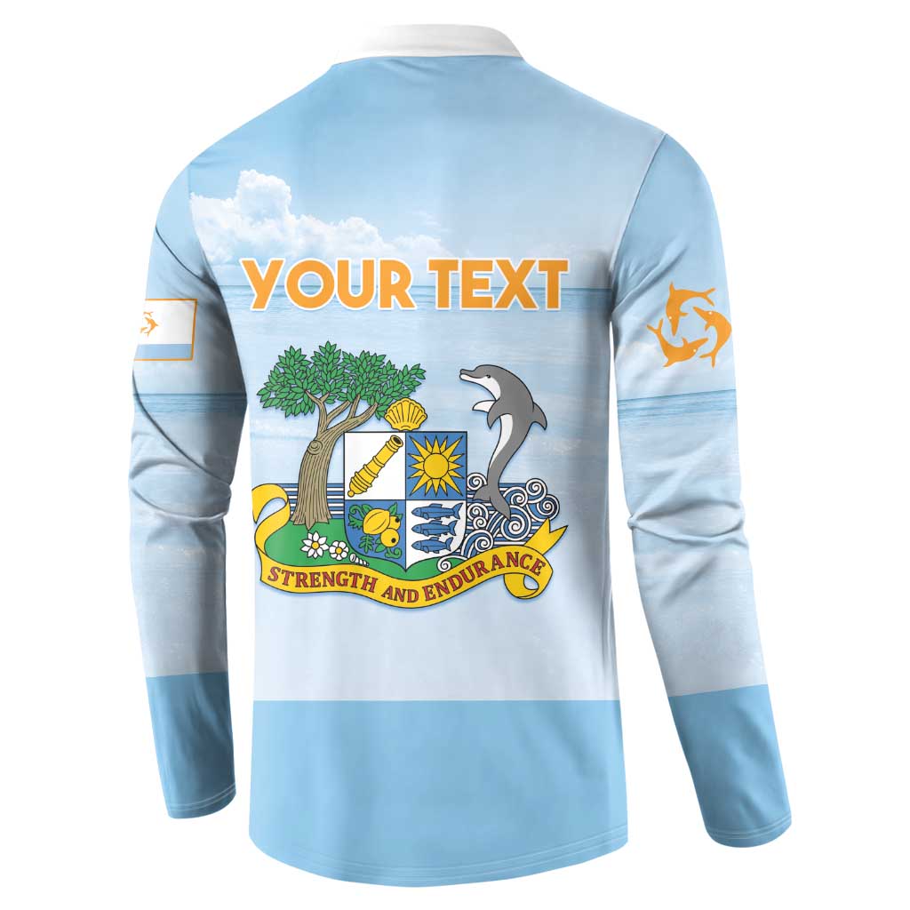 Personalized Republic of Anguilla Button Sweatshirt Strength and Endurance - Wonder Print Shop