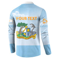 Personalized Republic of Anguilla Button Sweatshirt Strength and Endurance - Wonder Print Shop