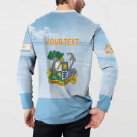 Personalized Republic of Anguilla Button Sweatshirt Strength and Endurance - Wonder Print Shop