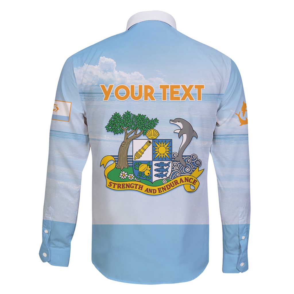 Personalized Republic of Anguilla Family Matching Long Sleeve Bodycon Dress and Hawaiian Shirt Strength and Endurance - Wonder Print Shop