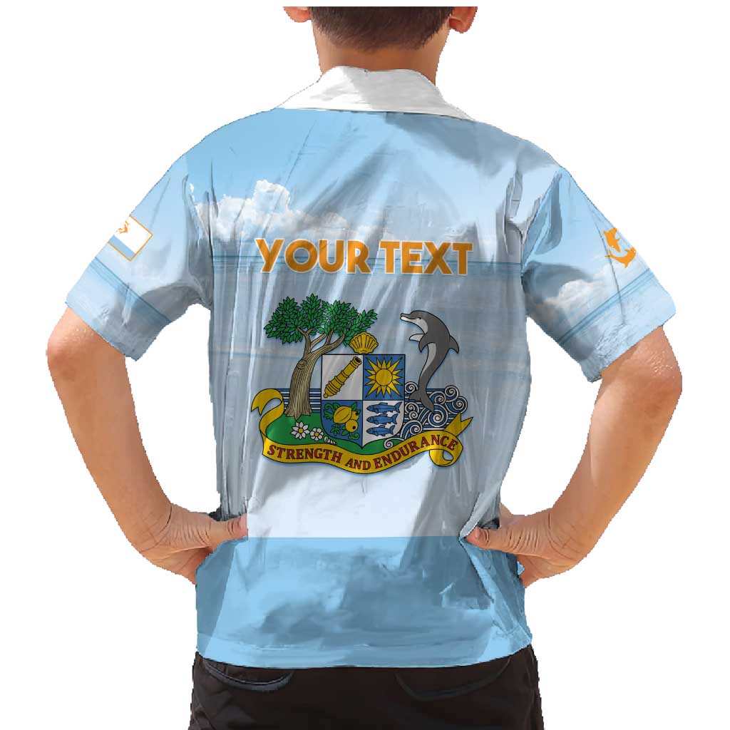 Personalized Republic of Anguilla Family Matching Mermaid Dress and Hawaiian Shirt Strength and Endurance - Wonder Print Shop