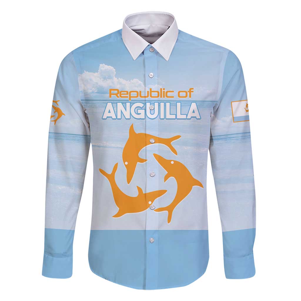 Personalized Republic of Anguilla Family Matching Off Shoulder Maxi Dress and Hawaiian Shirt Strength and Endurance - Wonder Print Shop