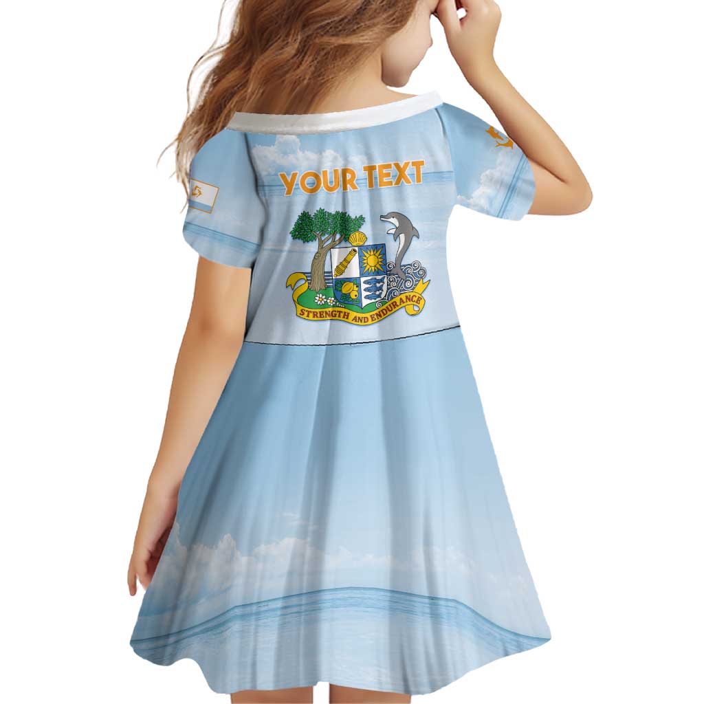 Personalized Republic of Anguilla Family Matching Off Shoulder Short Dress and Hawaiian Shirt Strength and Endurance - Wonder Print Shop