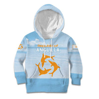 Personalized Republic of Anguilla Kid Hoodie Strength and Endurance - Wonder Print Shop