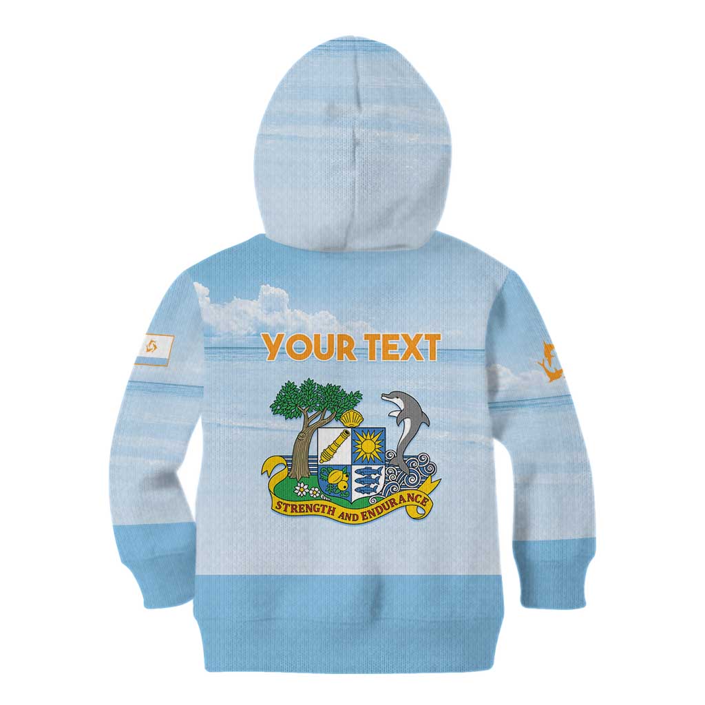 Personalized Republic of Anguilla Kid Hoodie Strength and Endurance - Wonder Print Shop