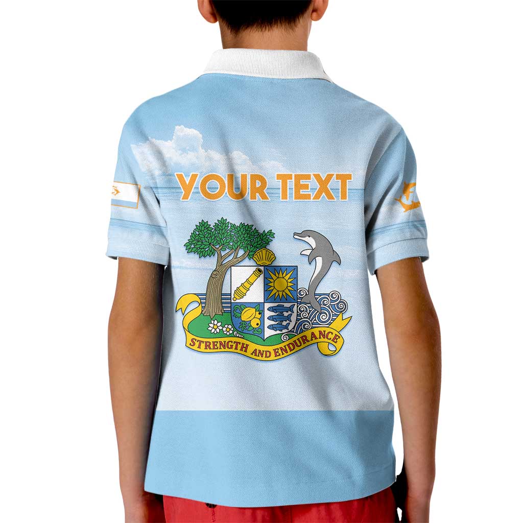 Personalized Republic of Anguilla Kid Polo Shirt Strength and Endurance - Wonder Print Shop