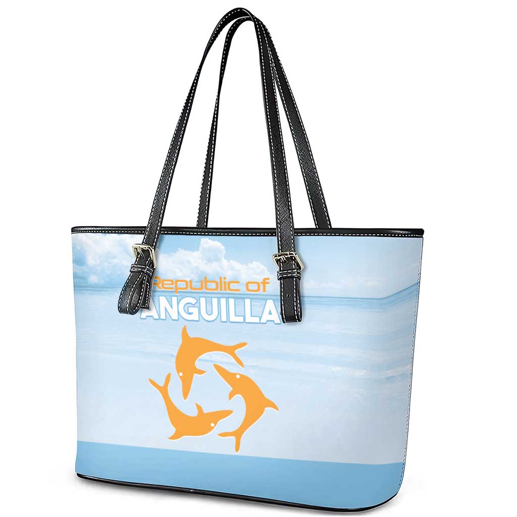 Republic of Anguilla Leather Tote Bag Strength and Endurance
