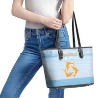 Republic of Anguilla Leather Tote Bag Strength and Endurance