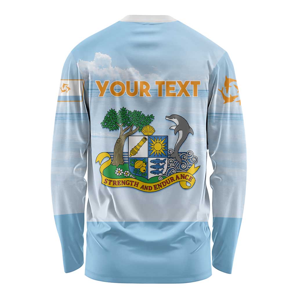Personalized Republic of Anguilla Long Sleeve Shirt Strength and Endurance - Wonder Print Shop